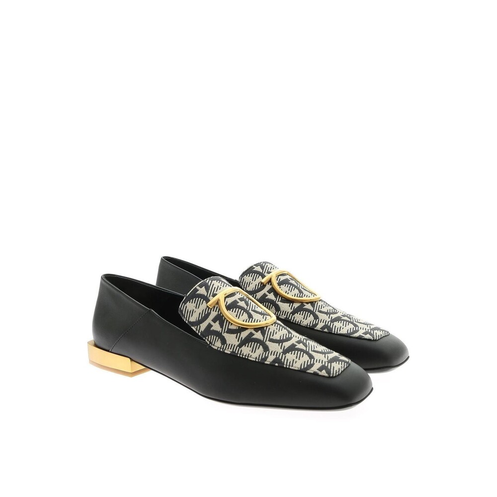 Salvatore Ferragamo Lana Square Toe Loafers Fold Down Back Women's 7 B